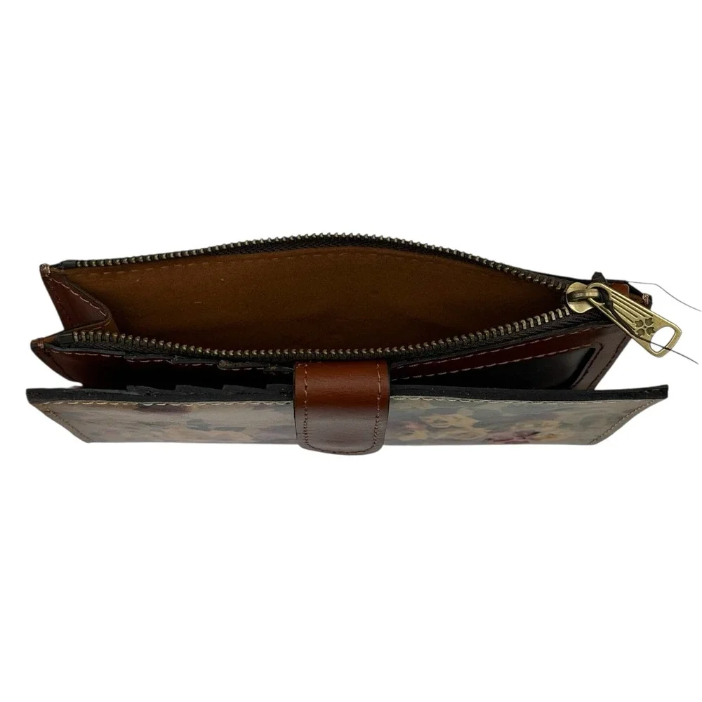 Patricia Nash Womens Leather Nazari Wallet Antique Rose Classic Continental RFID
